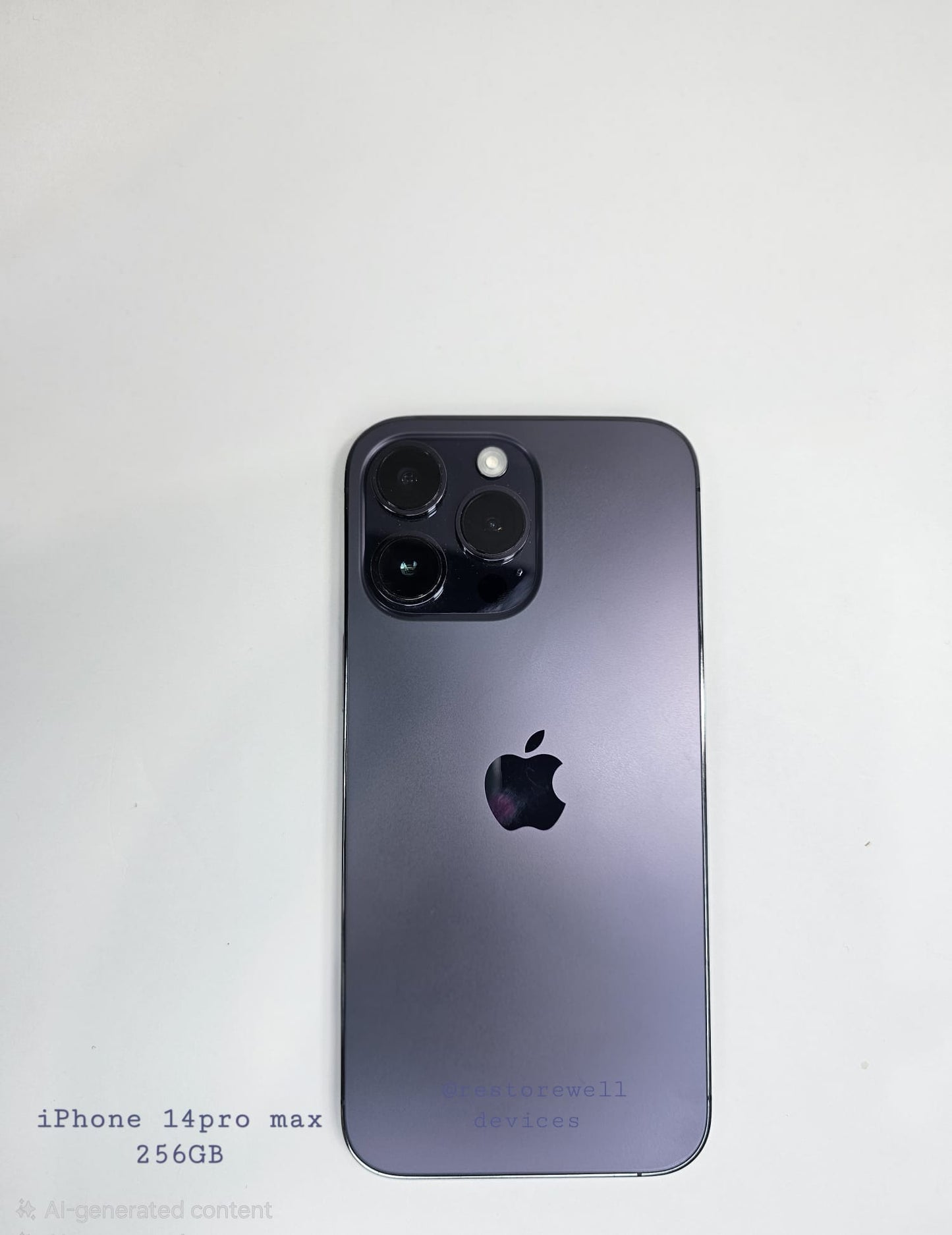 Apple iPhone 14 Pro Max- 256GB - Deep Purple - Unlocked - Physical + eSIM - Clean Fully Tested Face ID #